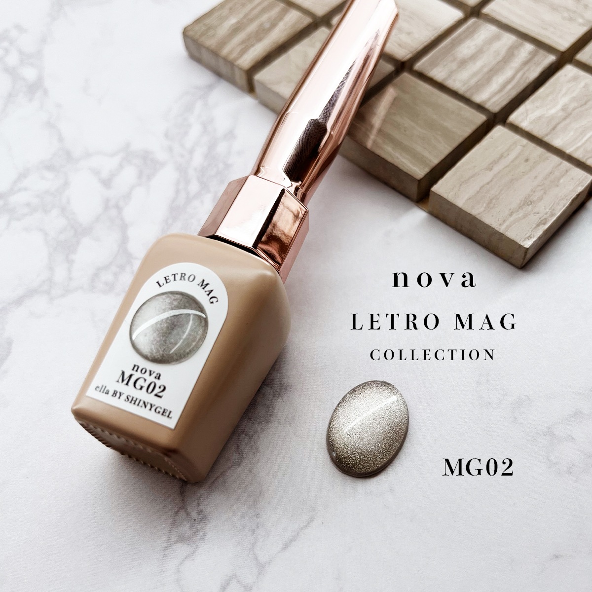 ella BY SHINYGEL nova：レトロマグコレクション　MG02　ポリッシュ型マグネットカラー／日本製マグネットパウダー使用★（エラバイシャイニージェルノヴァ）［UVLED対応○］ $