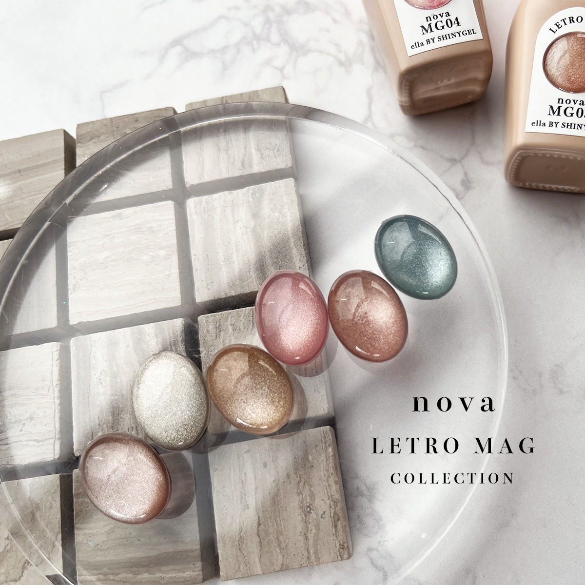 ella BY SHINYGEL nova：レトロマグコレクション　MG02　ポリッシュ型マグネットカラー／日本製マグネットパウダー使用★（エラバイシャイニージェルノヴァ）［UVLED対応○］ $