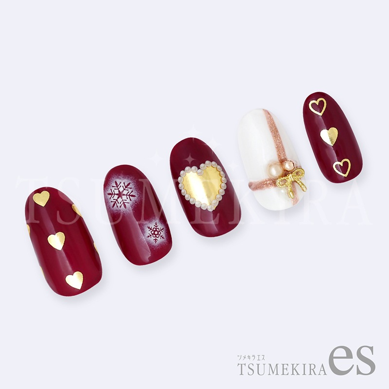 TSUMEKIRA es（ツメキラエス）：カラーハート ゴールド（ジェル専用）／ES-CHT-009