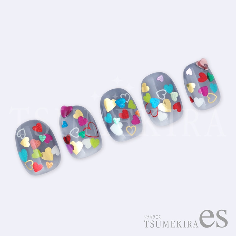 TSUMEKIRA es（ツメキラエス）：カラーハート ゴールド（ジェル専用）／ES-CHT-009