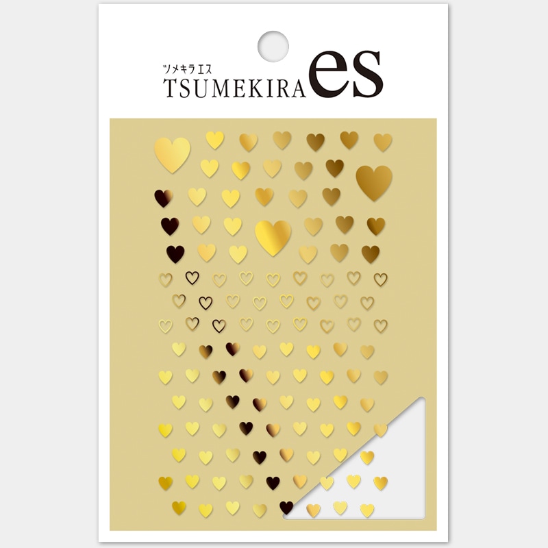 TSUMEKIRA es（ツメキラエス）：カラーハート ゴールド（ジェル専用）／ES-CHT-009