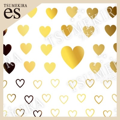 TSUMEKIRA es（ツメキラエス）：カラーハート ゴールド（ジェル専用）／ES-CHT-009