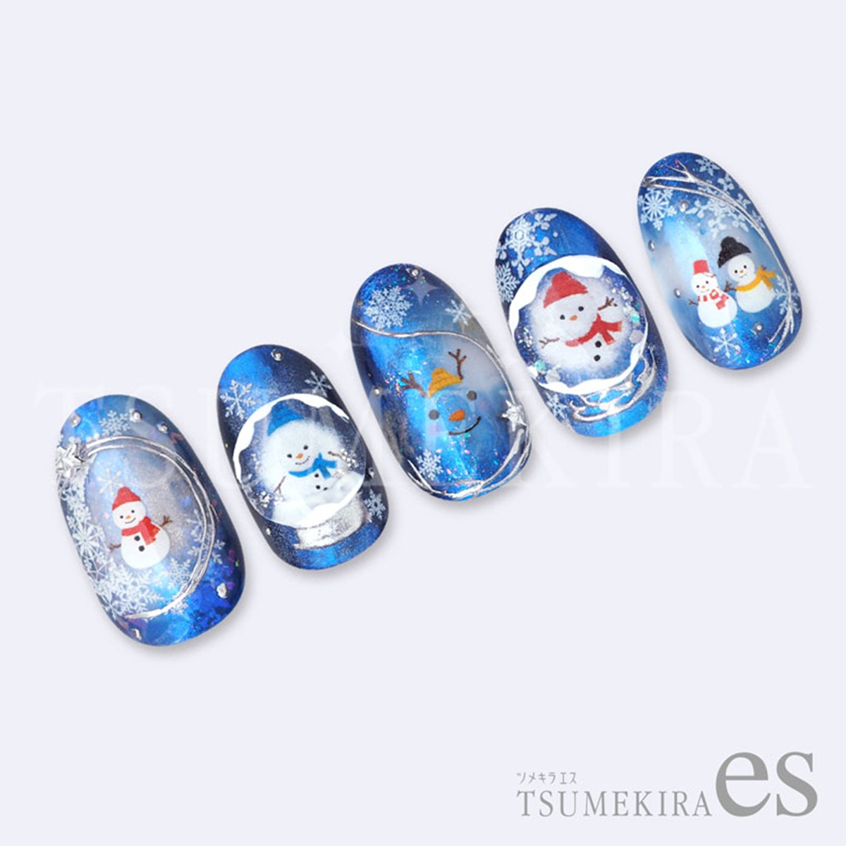 TSUMEKIRA es（ツメキラエス）：ネイルシール 【es】溶けかけ雪だるま／ES-TSM-001