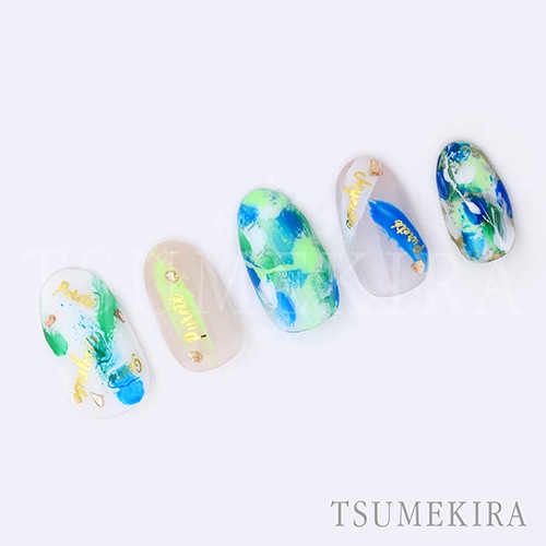TSUMEKIRA（ツメキラ）ネイルシール ツメッセージ フランス語 ゴールド／SG-TMF-002