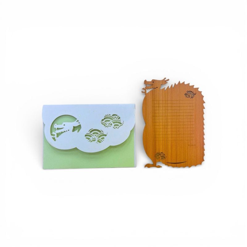 龍神村の杉を使ったレターセット