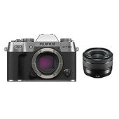 【入荷次第出荷】富士フイルム FUJIFILM FUJIFILM X-T50 XC15-45mm レンズキット シルバー [ボディ APS-Cサイズ ミラーレスカメラ＋交換レンズ「XC15-45mmF