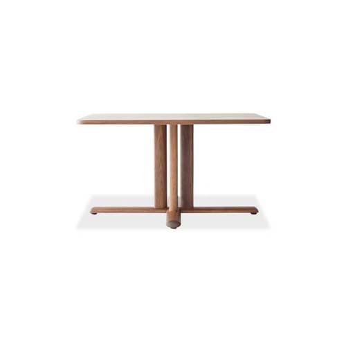 古い一本脚のテーブル　（楢　オーク系） NEO Table,正方形 1本脚 | 【公式】飛騨の家具『株式会社シラカワ』