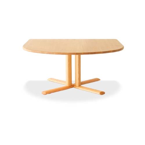 NEO TABLE(ネオテーブル) 変形半円型 1本脚 150