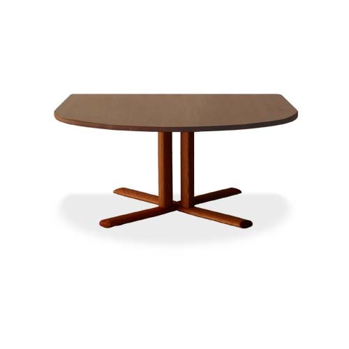 NEO TABLE(ネオテーブル) 変形半円型 1本脚 150