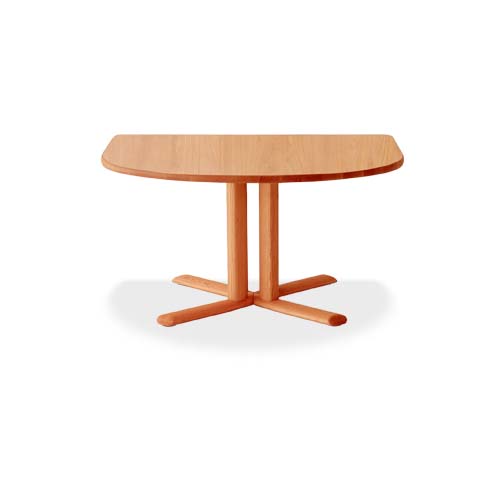 変形ー半楕円テーブル【町田市再生家具】260106 NEO TABLE(ネオテーブル) 変形半円型 1本脚 130 | NEO TABLE 変形半