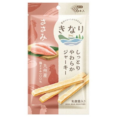 【きなり】しっとりやわらかジャーキー　ささみ