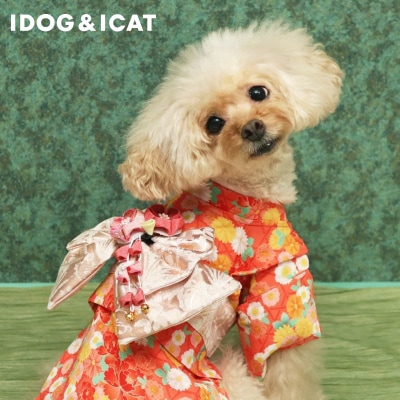 【IDOG】華やか晴れ着 花飾り付き 華籠目はなかごめ