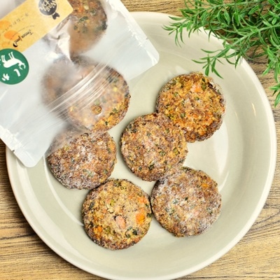 【Wagわん】自家製　手ごねわんバーグ鹿  10個セット