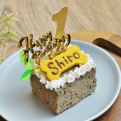 【お名前・年齢ピック付】犬用 肉だけケーキ　馬肉【Wagわん】