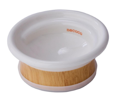 necoco 食べやすい木目調食器 ドライフード向き