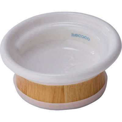 necoco 食べやすい木目調食器 ウェットフード向き