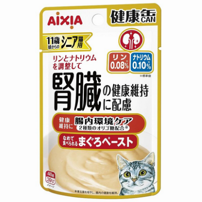 健康缶パウチ シニア猫用 腸内環境ケア 40g