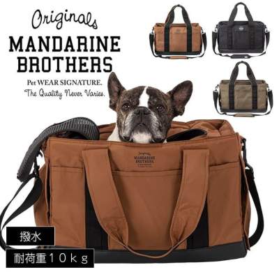 【MANDARINE BROTHERS】グラスゴーキャリートートバッグ　ブラック