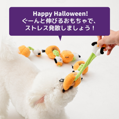 【BITE ME】ハロウィンパンプキン パピー ストレッチトイ