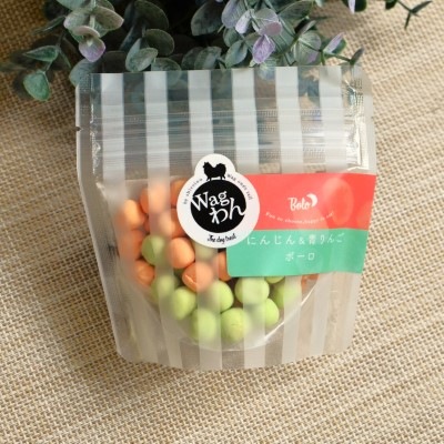 【Wagわん】にんじん&青りんごボーロ