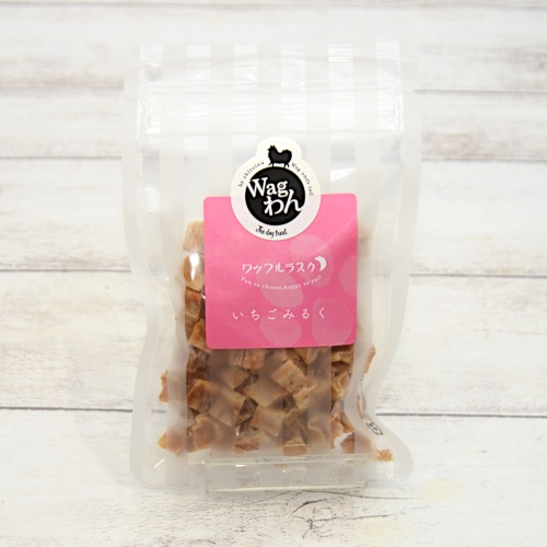 【Wagわん】ワッフルラスク いちごみるく