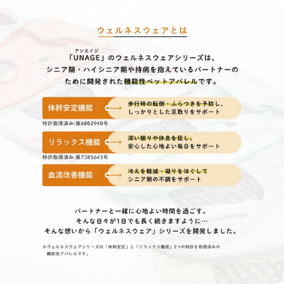 【iDog】UNAGE DANON アンエイジ ウェルネス温活ペット腹巻き