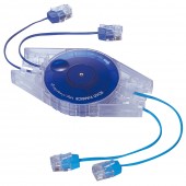 RW42 巻取り式LAN＆TELケーブル てるまきくんＷ [ROAD WARRIOR]