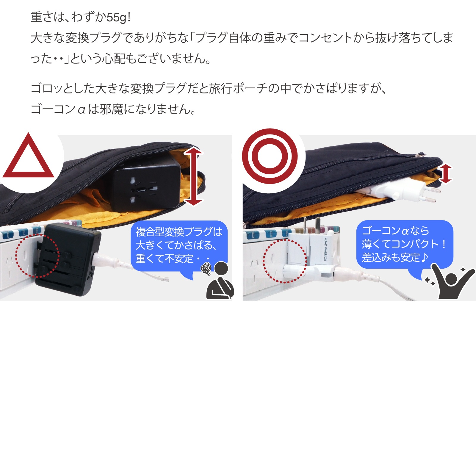 RW101WH 全世界対応 マルチ電源変換アダプター ゴーコンα (アルファ)浮世絵シリーズ [ROAD WARRIOR]