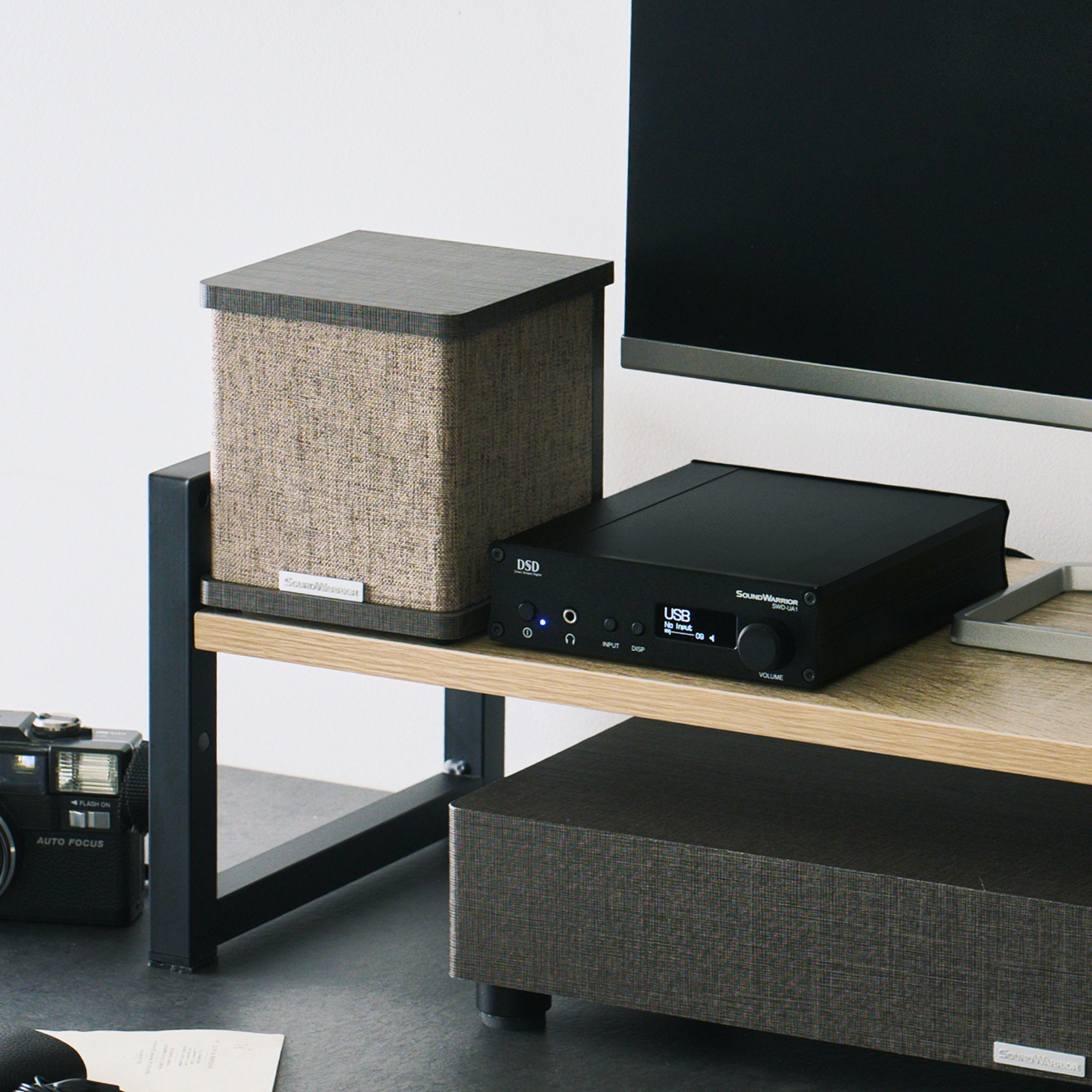 SW-SP3-SD リボンツイーター スピーカー 同軸2Way キューブ型 2台1組 36kHz パッシブスピーカー 8Ω 小型 コンパクト 高音質 デスクトップ ニアフィールド 日本設計 国内ブランド 高解像度 高定位 SOUND WARRIOR