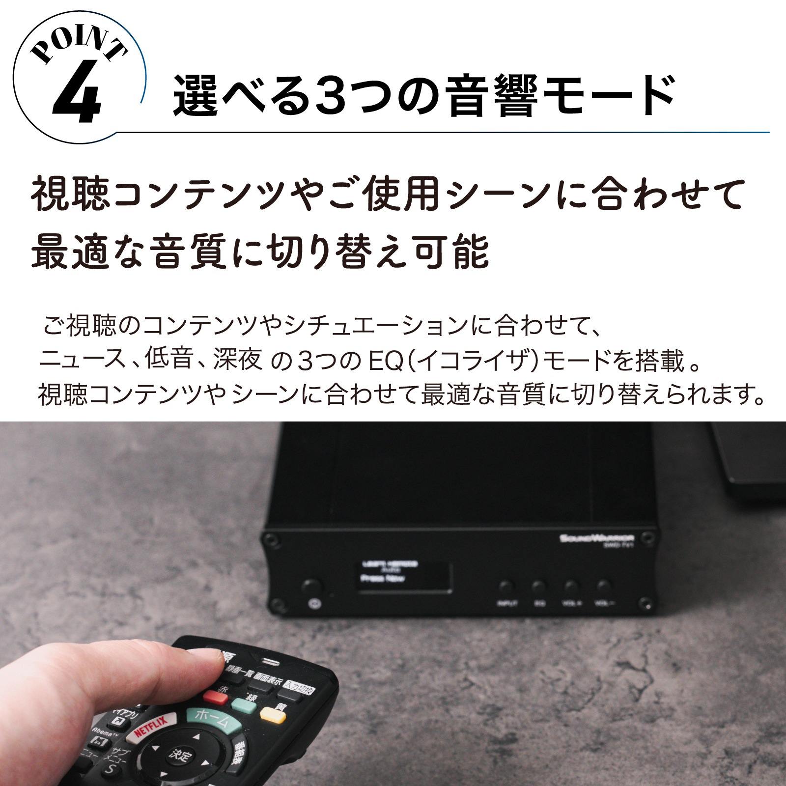 SWD-TV1-SD テレビ用アンプ SW TV Plus