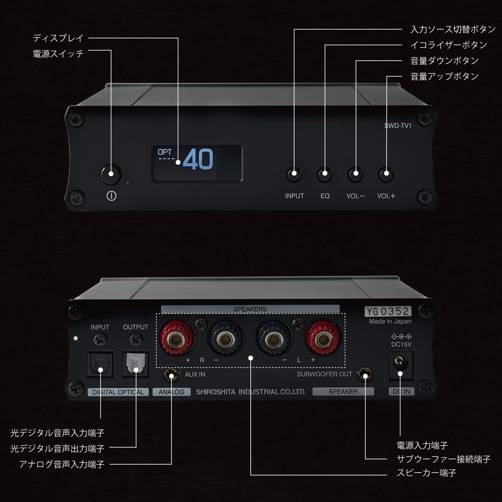 SWD-TV1-SD テレビ用アンプ SW TV Plus