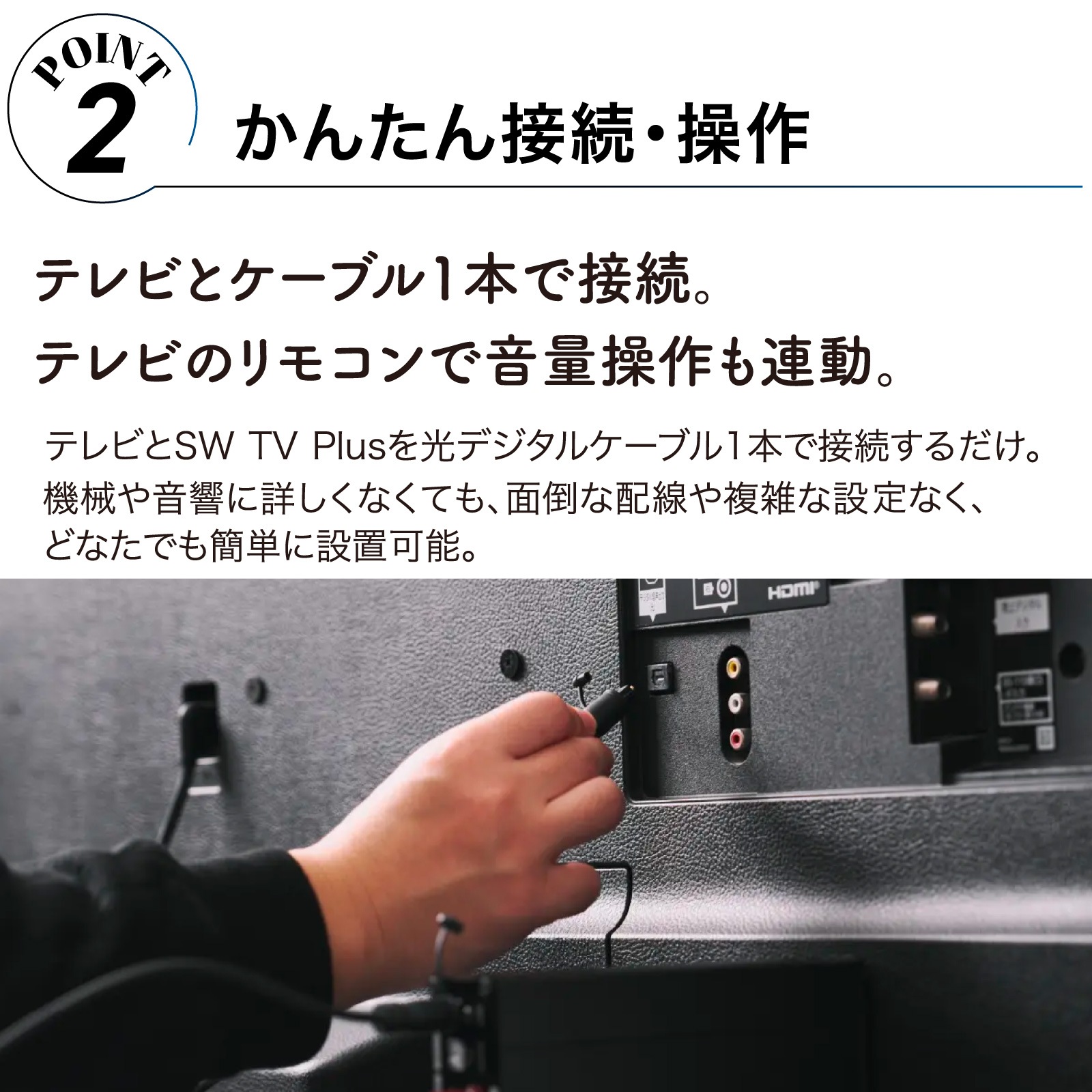SWD-TV1-SD テレビ用アンプ SW TV Plus