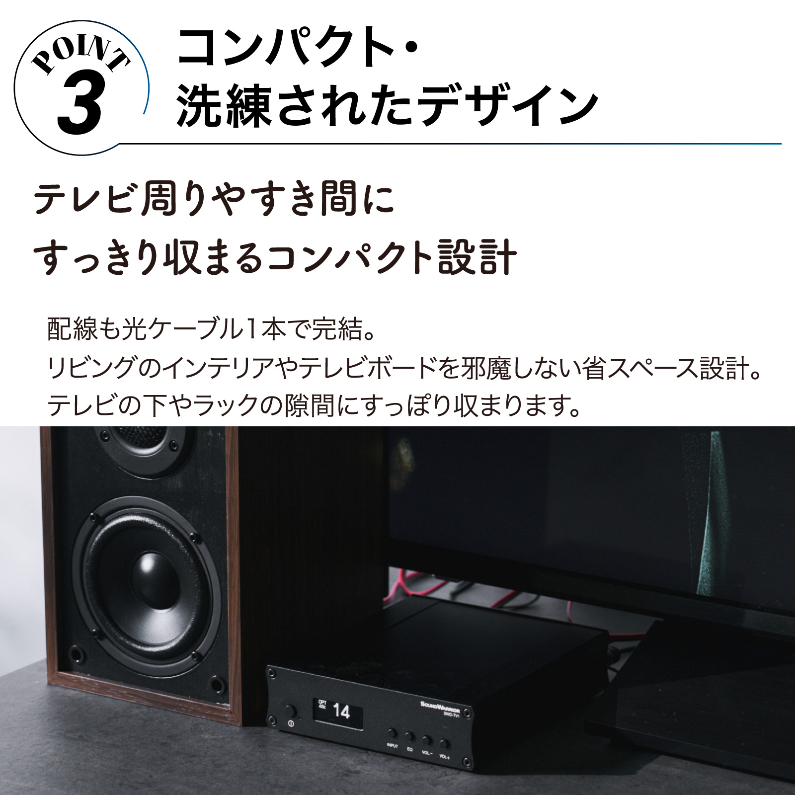 SWD-TV1-SD テレビ用アンプ SW TV Plus