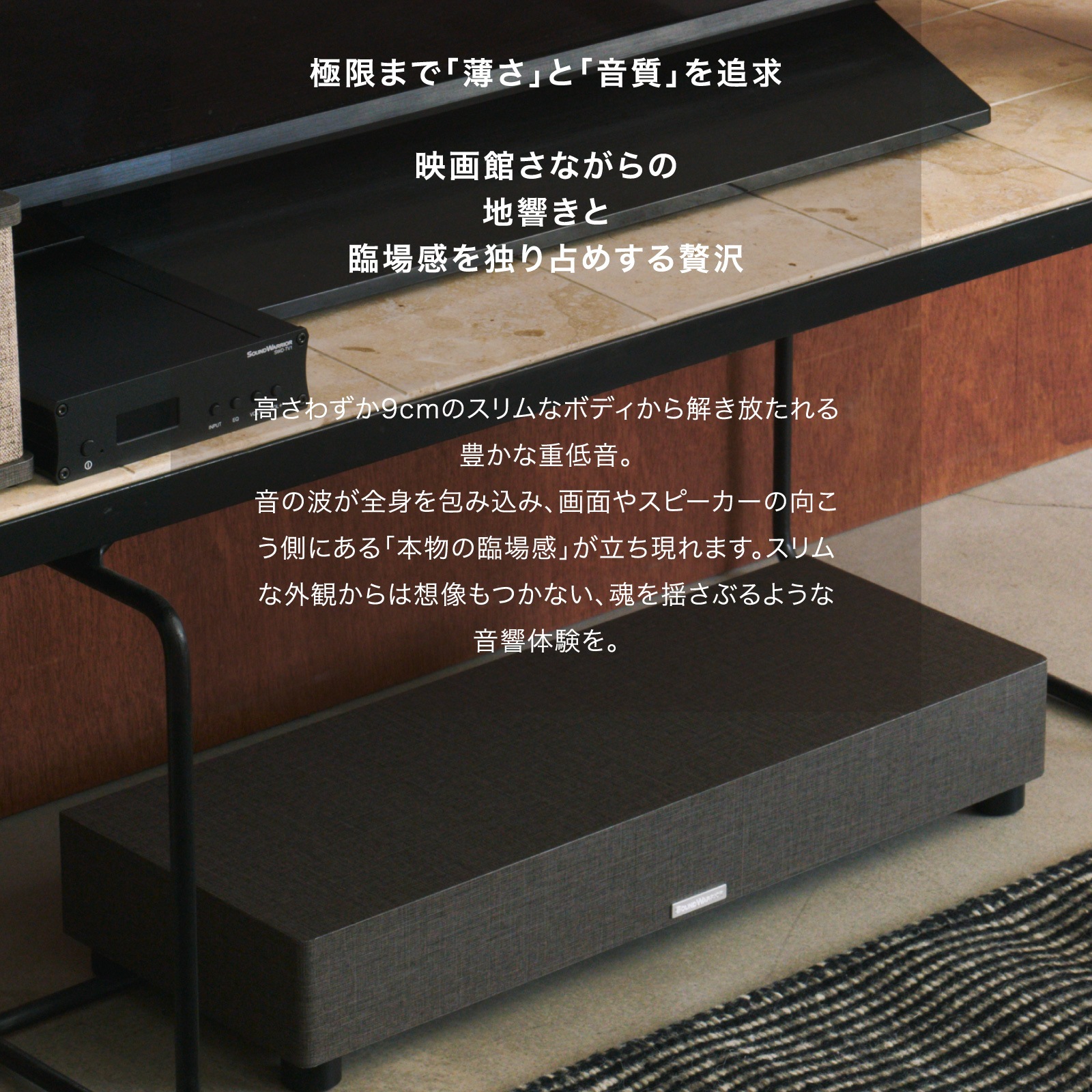 SW-W1-SD 超薄型サブウーファー | オーディオ機器,スピーカー