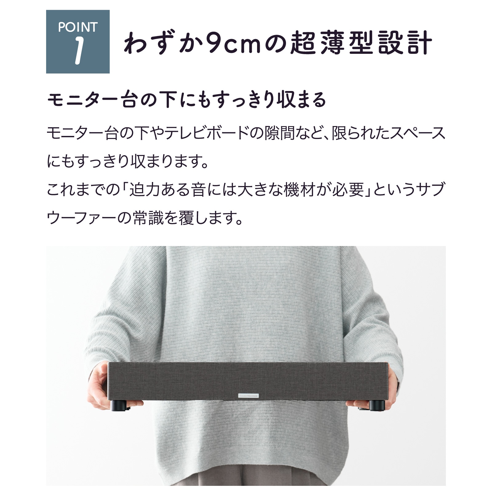 SW-W1-SD 超薄型サブウーファー