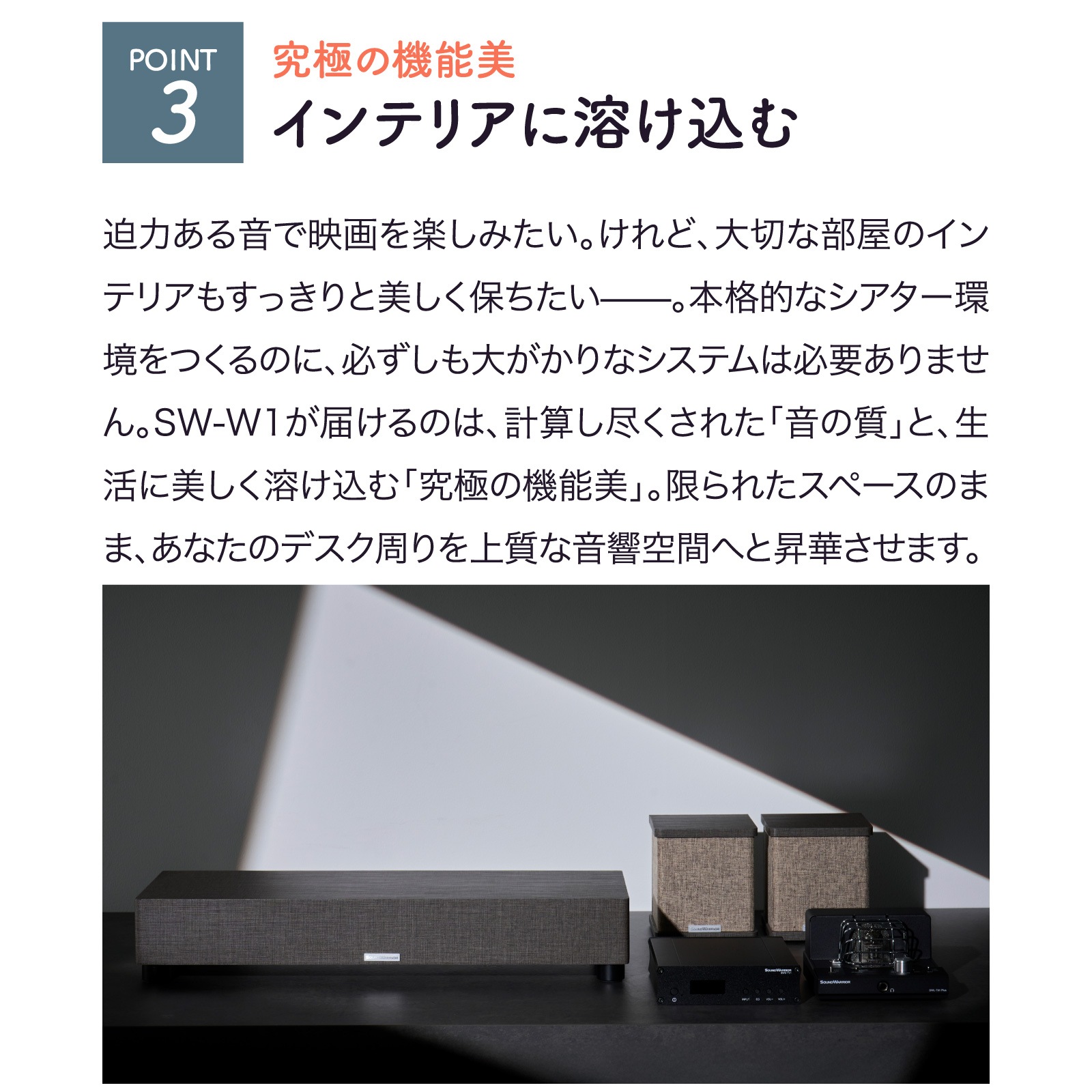 SW-W1-SD 超薄型サブウーファー