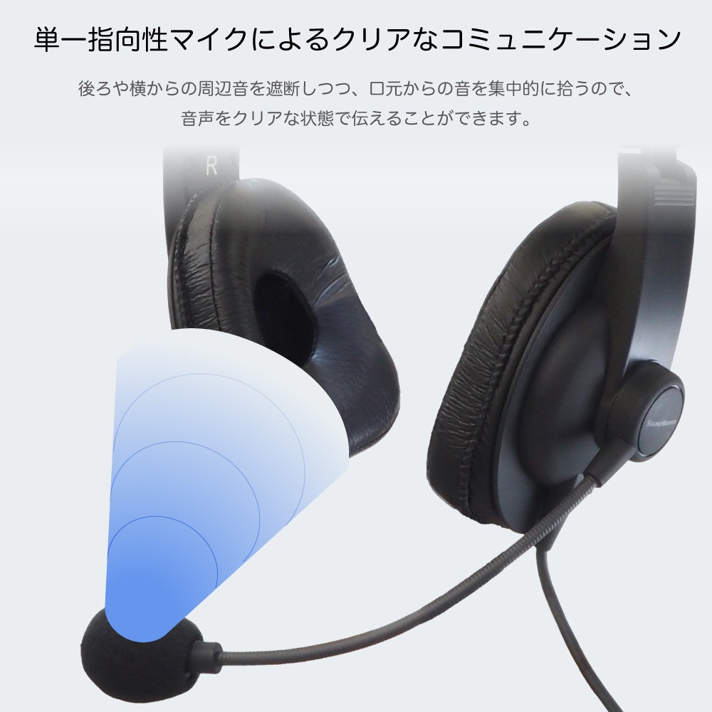 【レンタルそのまま購入対象商品】SW-TR2-buy 密閉型 両耳タイプ ヘッドセット