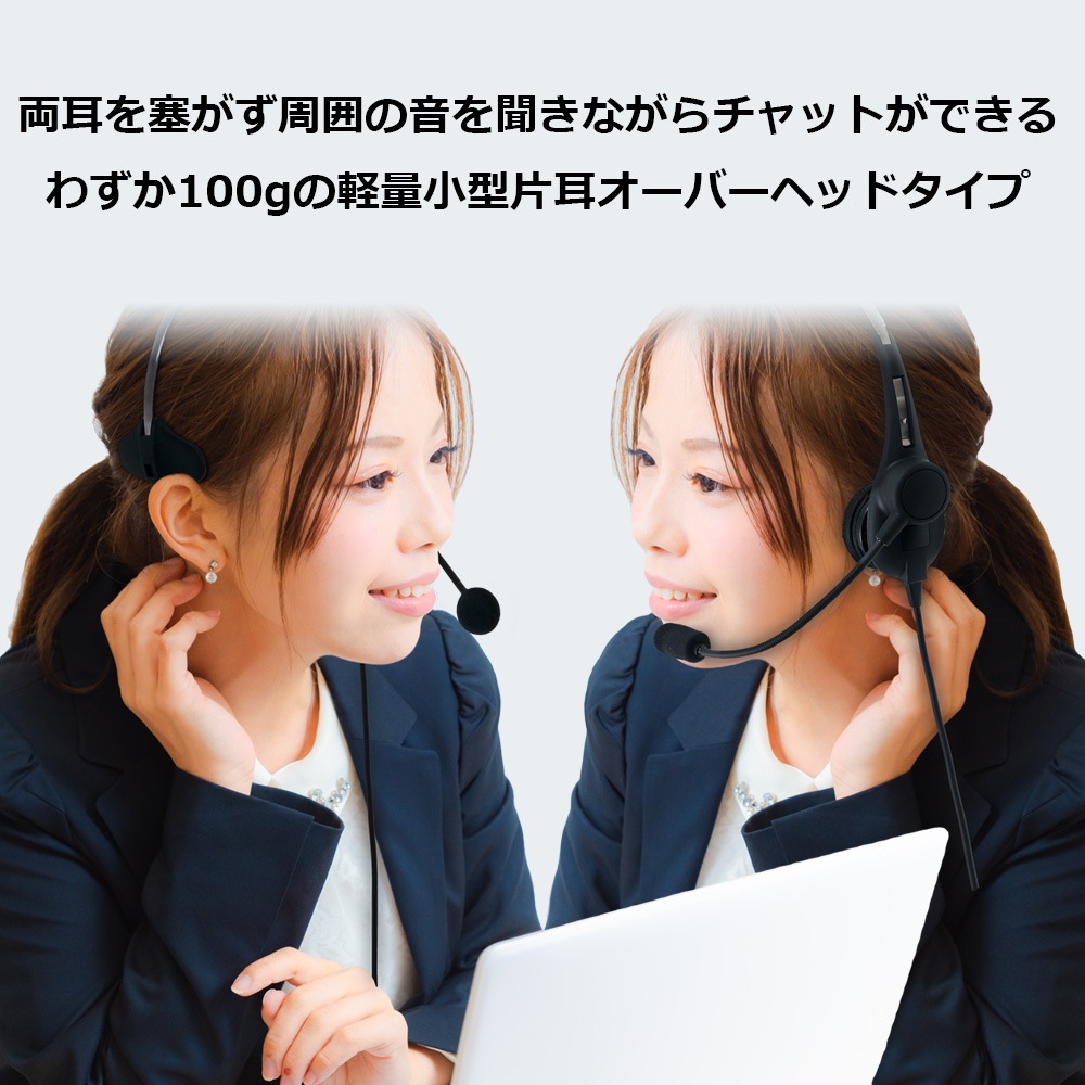【レンタルそのまま購入対象商品】SW-H1-buy 軽量 片耳タイプヘッドセット