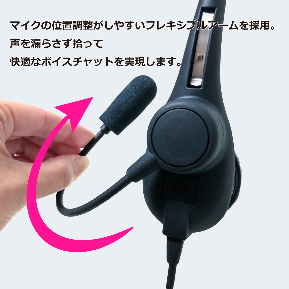 【レンタルそのまま購入対象商品】SW-H1-buy 軽量 片耳タイプヘッドセット