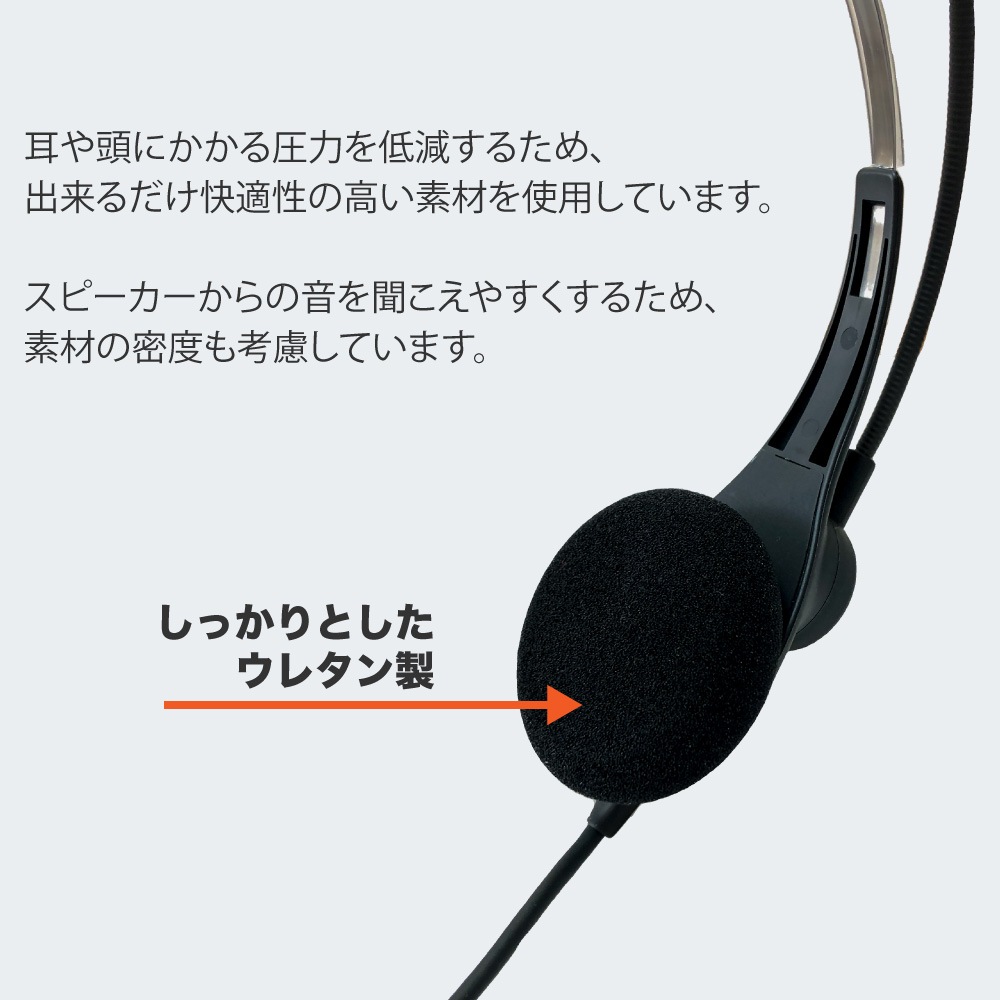 【レンタルそのまま購入対象商品】SW-H1-buy 軽量 片耳タイプヘッドセット