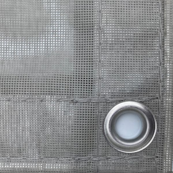 【あす楽対応】防炎メッシュシート1.8m×3.4m軽量タイプ2類防炎ラベル付きグレー10枚/防塵防塵シート防炎シートネットシートメッシュシート防炎軽量防砂足場資材足場現場用解体業務用養生用品灰色18003400