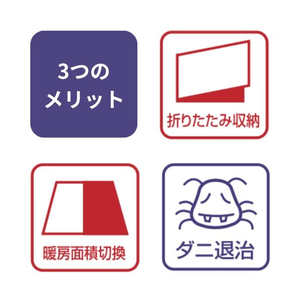 【最短翌日お届け】ホットカーペット2畳本体TWA-2002Bテクノス/暖房面積切替ダニ退治タイマー折りたたみすべり止め加工折り畳み電気カーペット暖房マットホットマット電気マット足元暖房暖房器具コンパクト収納家電