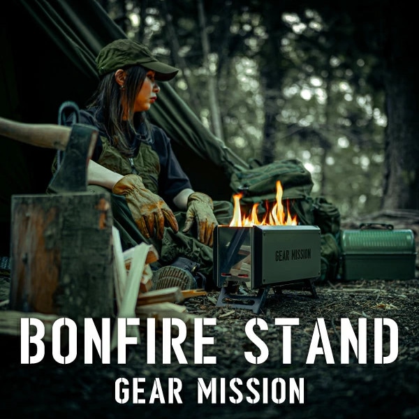 【あす楽対応】トヨトミ焚き火台GEARMISSIONギアミッションオリーブグリーンBF-GM1/二次燃焼焚火台収納袋付きキャンプアウトドア二次燃焼焚火台薪