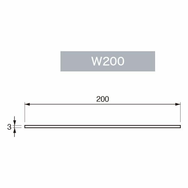【国内メーカー品】城東テクノJOTOSP-200HI-L10-1-WT抗菌樹脂枠1枚幅200×厚3×長さ1000mm