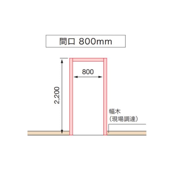 【国内メーカー品】城東テクノJOTOSP-N9003M18-WT抗菌樹脂枠1枚三方枠ムクタイプ間口800