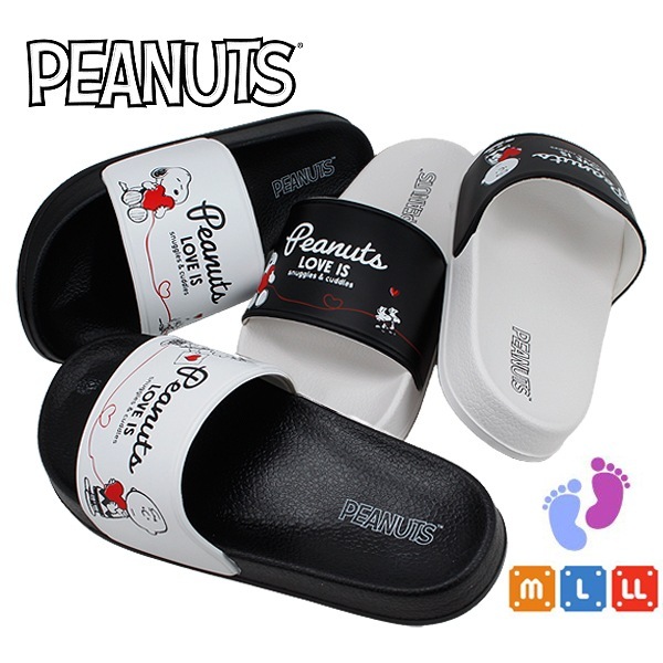 ピーナッツ スヌーピー サンダル レディース ブラック ホワイト キャラクター 軽量 SNOOPY PEANUTS PN8279 01 02 シャワーサンダル スポーツサンダル シューズ かわいい 箱なし  【レディース】