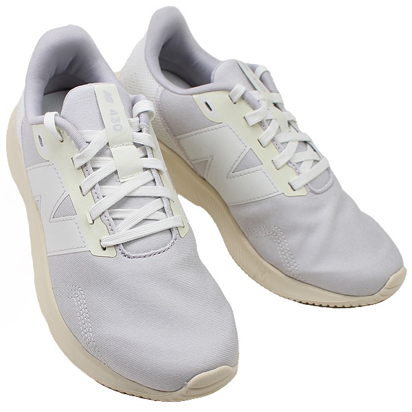 ニューバランス レディース スニーカー グレー ホワイト Dワイズ NEW