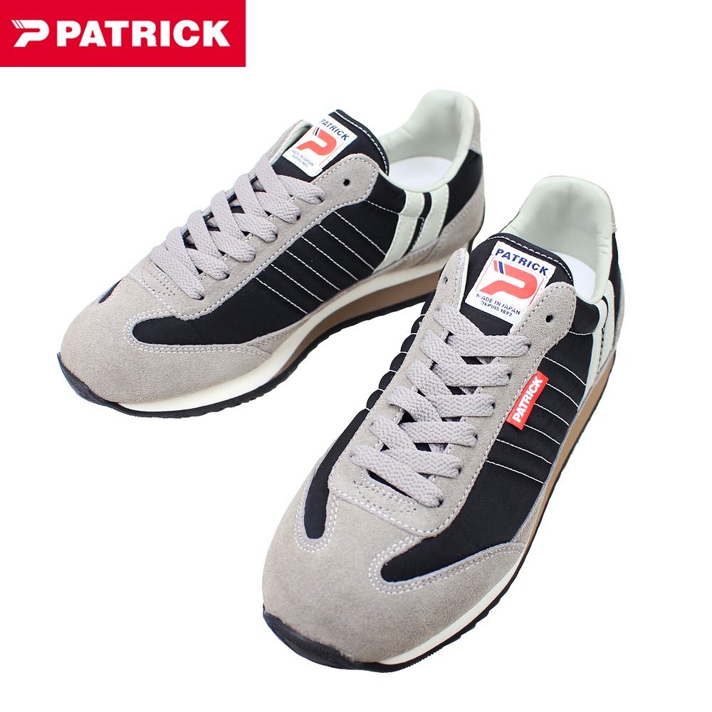 パトリック マラソン レディース スニーカー ローカット 靴 942551 PEPPER ジョギングシューズ ランニングシューズ グレー/ブラック PATRICK MARATHON 【メンズ】 パトリック マラソン レディース スニーカー ローカット 靴 942551