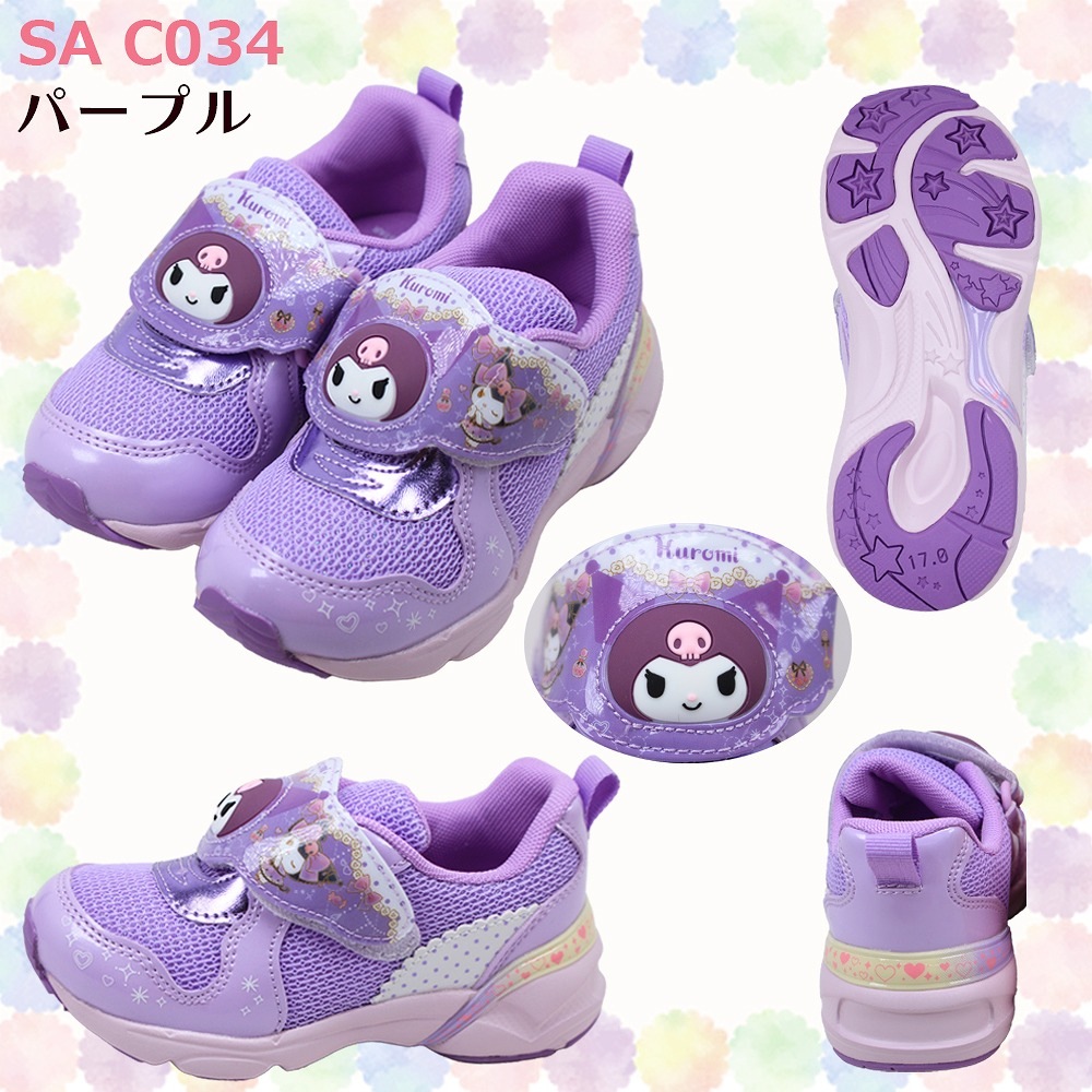 サンリオ ムーンスター 光る靴 キッズ 女の子 スニーカー SA C034