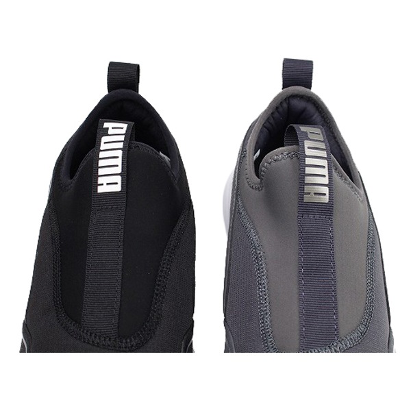 ふむふむー P) PUMA SOFTRIDE FEEL SLIP-ON WIDE プーマ 378019-01/03 ブラック